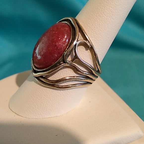 Sterling Silver Carnelian Ring - Picture 2 of 9